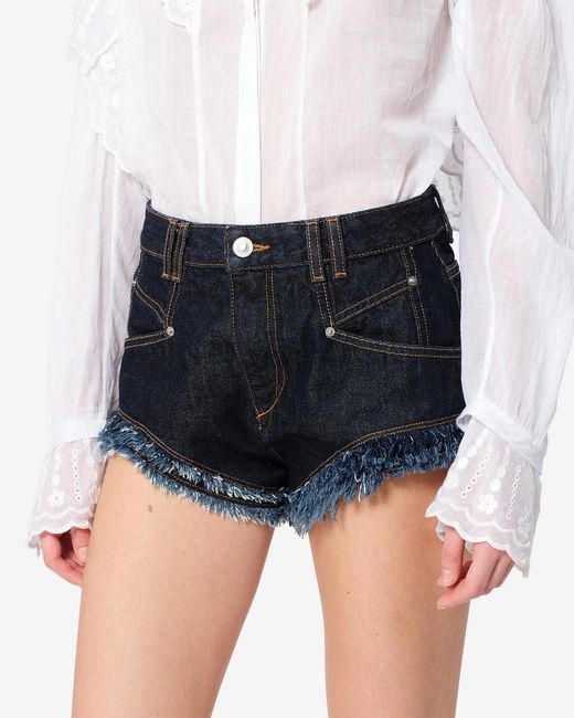 Isabel Marant Black Eneidala Shorts
