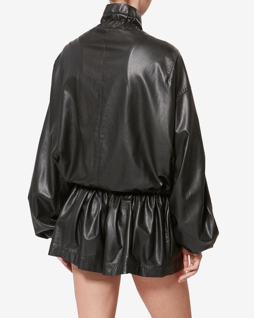 Isabel Marant Black Neela Faux Leather Jacket