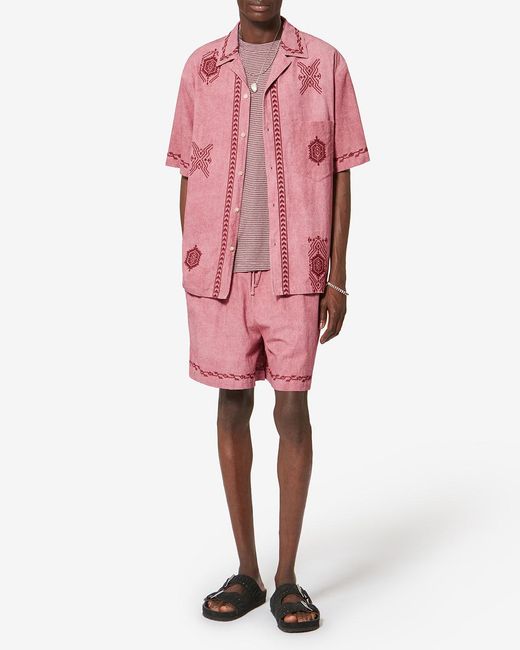 Isabel Marant Pink Zilan Shorts for men