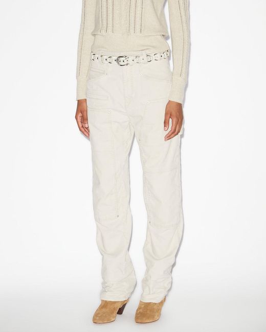 Isabel Marant White Lois Pants