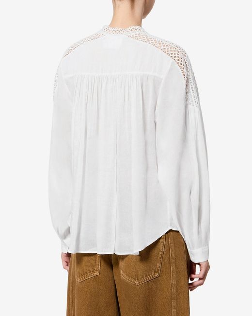 Isabel Marant White Polda Top