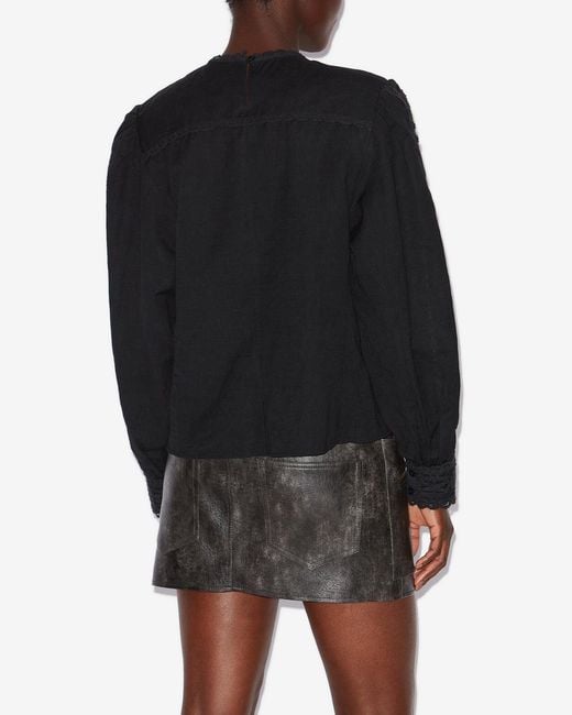 Isabel Marant Black Valmira Blouse