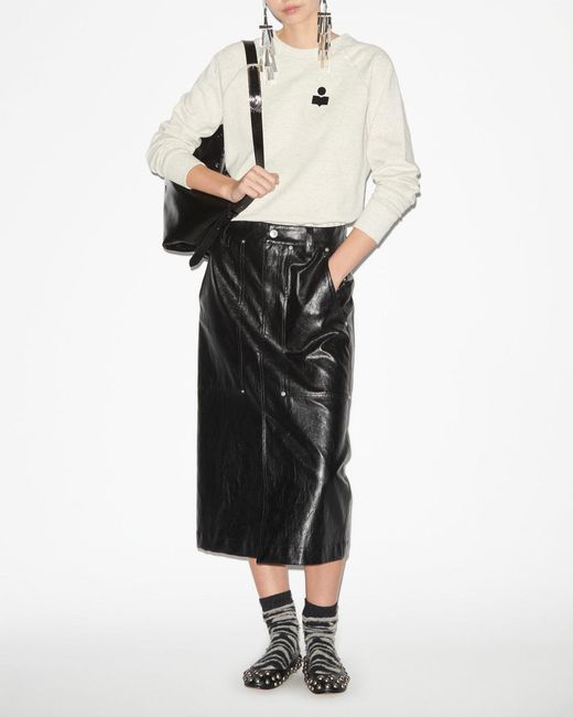 Isabel Marant White Milla Sweatshirt
