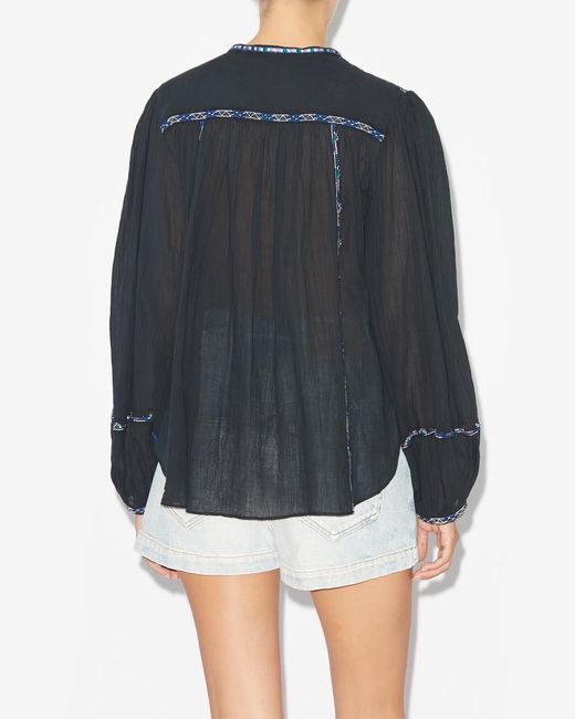 Isabel Marant Blue Silekia Top