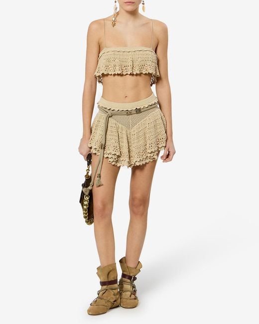 Isabel Marant White Olzea Shorts