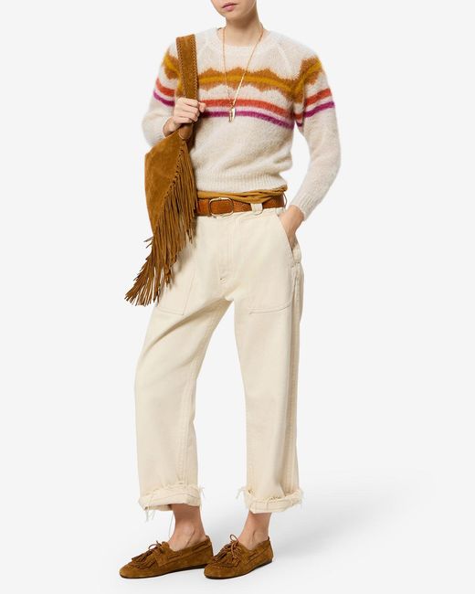 Isabel Marant White Monette Mohair Sweater