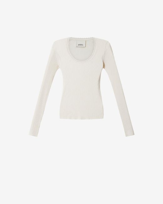 Isabel Marant White Selenie Pullover