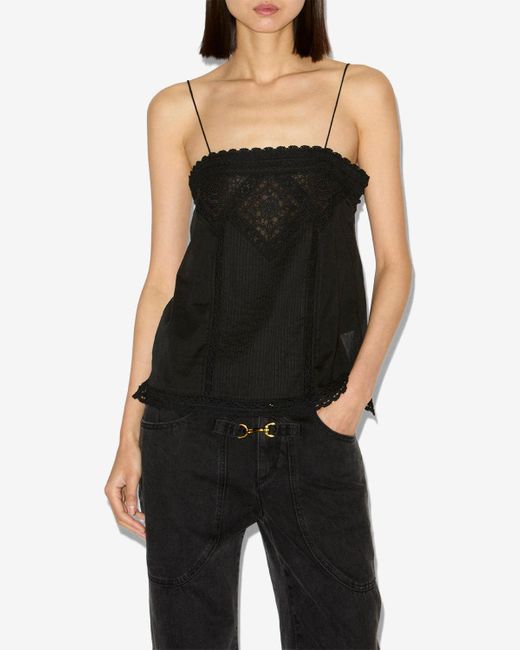 Isabel Marant Black Gaelia Top