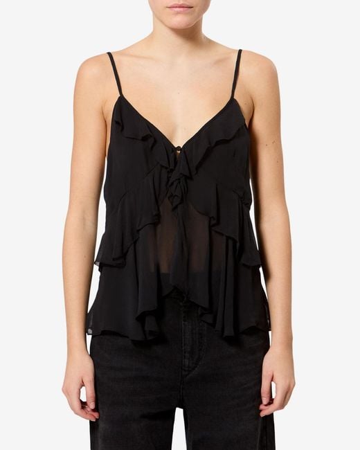 Isabel Marant Black Briara Top