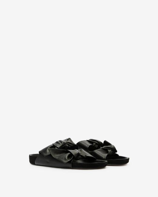 Isabel Marant Black Lennyo Bow Sandals
