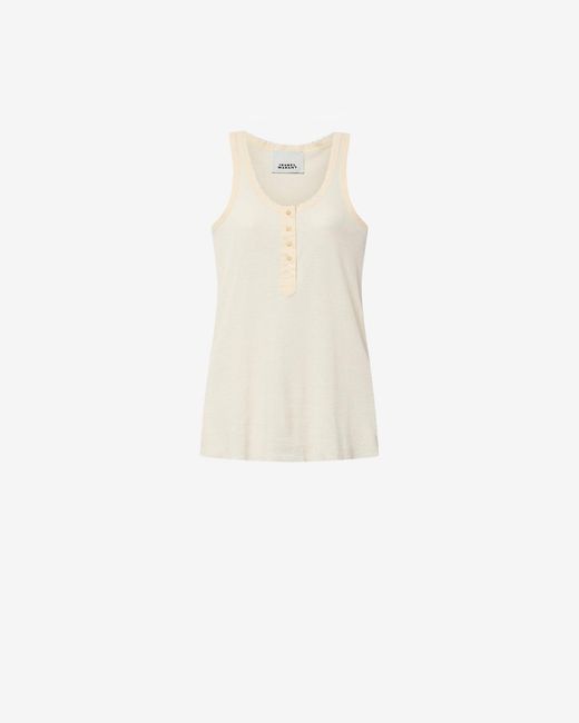Isabel Marant White Silk T-Shirt Helma
