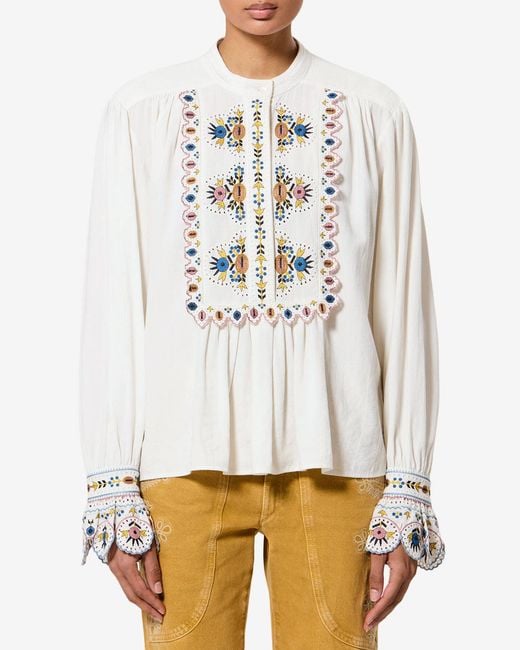 Isabel Marant White Monique Top