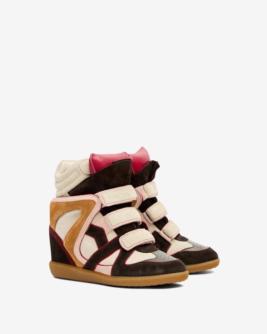 Isabel Marant Red Bekett Sneakers
