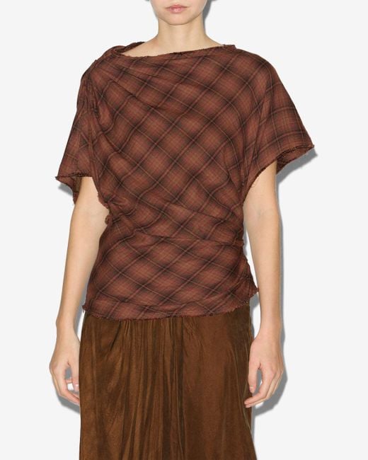 Top Neyela di Isabel Marant in Brown