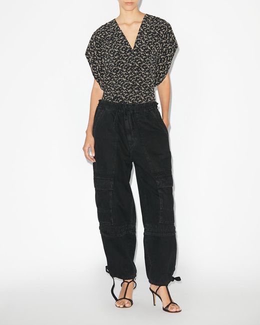 Isabel Marant Black Delocia Top