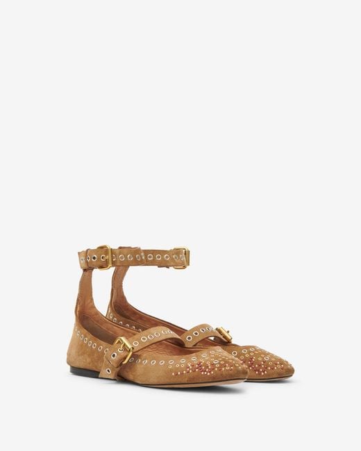 Isabel Marant Brown Ylza Ballerinas