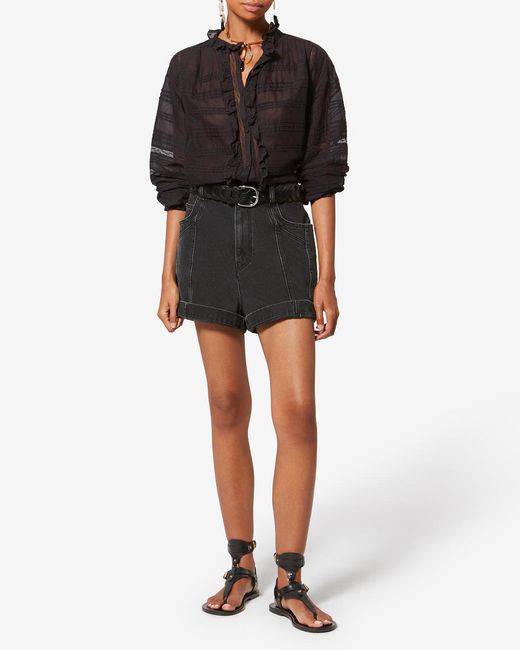 Isabel Marant Black Peline Top