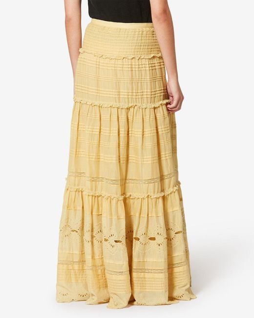 Isabel Marant Yellow Marant Etoile Paoline Organic Cotton Skirt