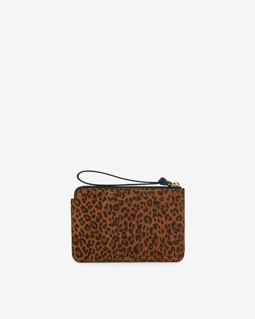 Isabel Marant Brown Oskan Suede Flat Pouch