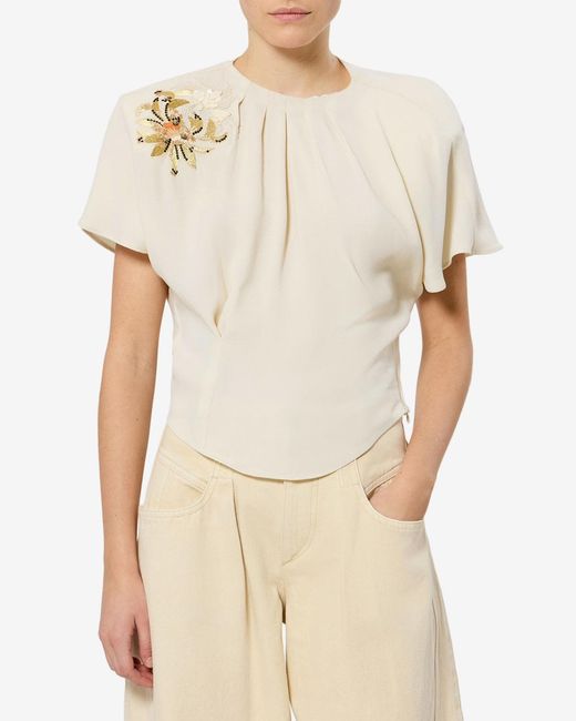 Isabel Marant White Sakine Top