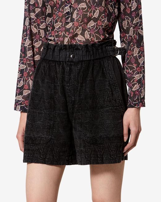 Isabel Marant Black Kisha Shorts