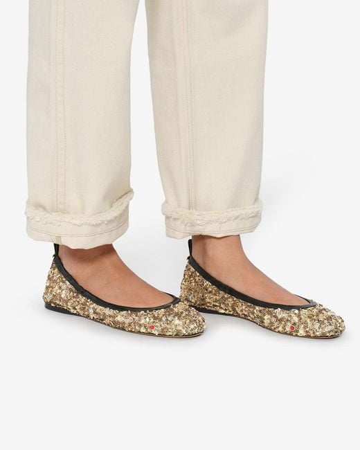 Isabel Marant Black Belna Ballerinas