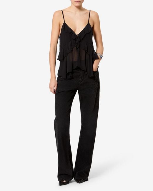 Isabel Marant Black Briara Top