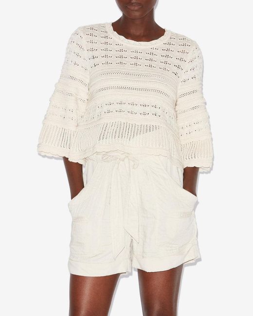 Isabel Marant White Azelia Sweater