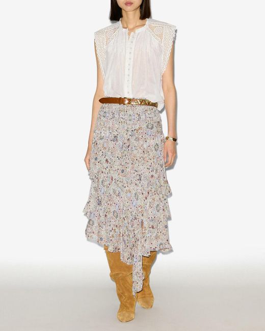 Top Gresia Isabel Marant en coloris White