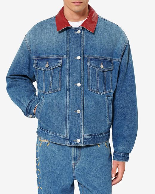 Isabel Marant Blue Johan Denim Jacket for men