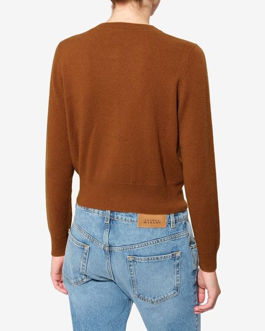 Isabel Marant Brown Idesia Wool Cardigan