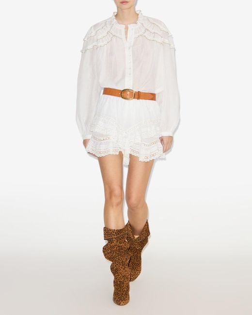 Blusa Christa Isabel Marant de color White
