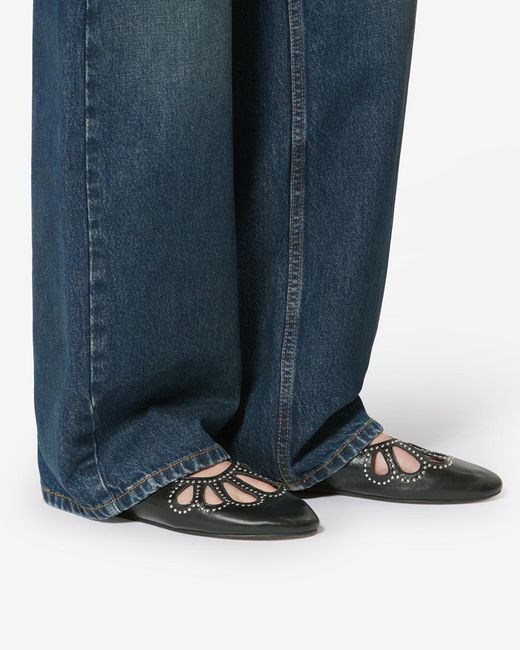 Isabel Marant Green Bloris Ballet Flats