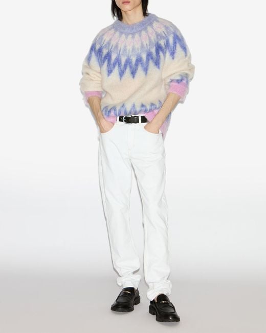Isabel Marant White Nicolas Sweater for men