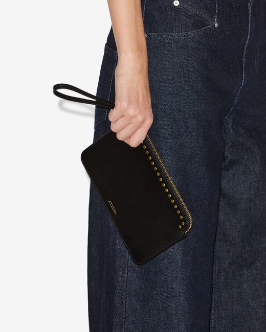 Isabel Marant Black Oskan Flat Pouch