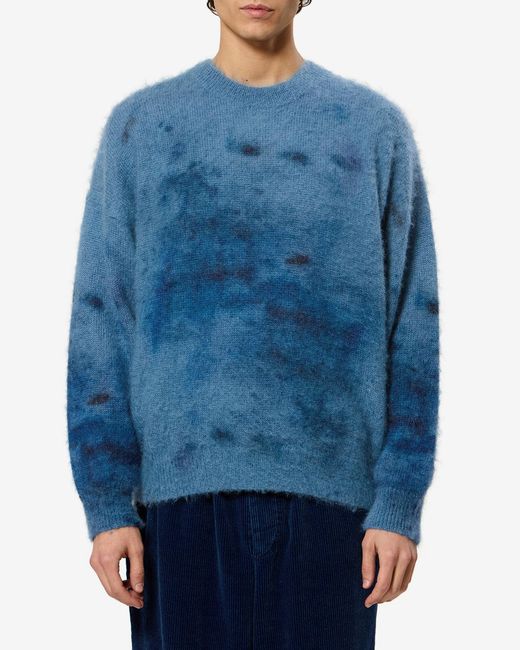 Isabel Marant Blue Ayden Mohair Sweater for men