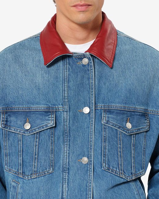 Isabel Marant Blue Johan Denim Jacket for men