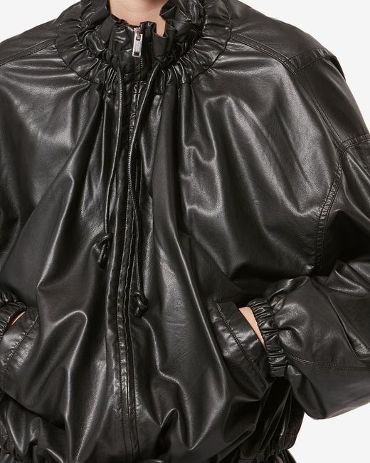 Isabel Marant Black Neela Faux Leather Jacket