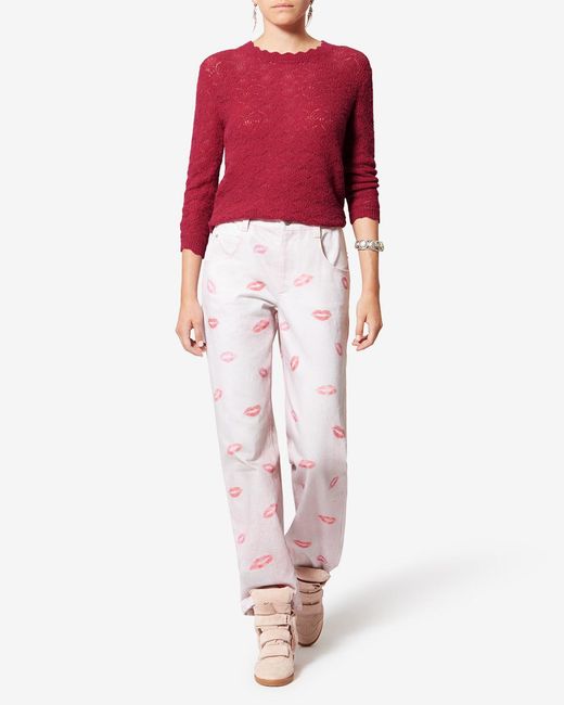 Isabel Marant Red Leonette Sweater