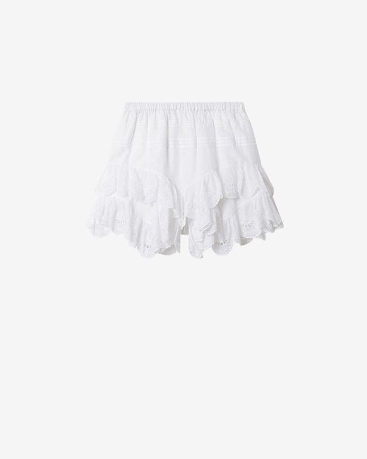 Isabel Marant White Jocadia Shorts