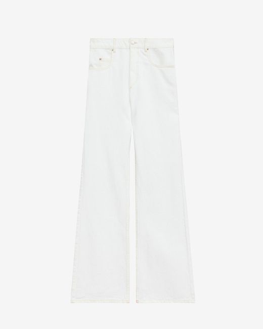 Isabel Marant White Belvira Trousers