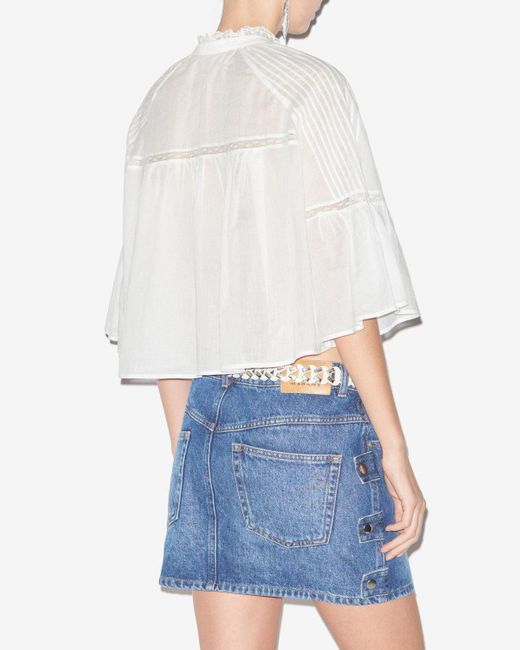 Isabel Marant White Gramy Blouse