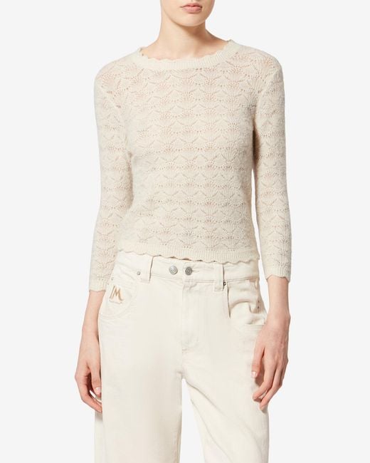 Isabel Marant White Leonette Sweater