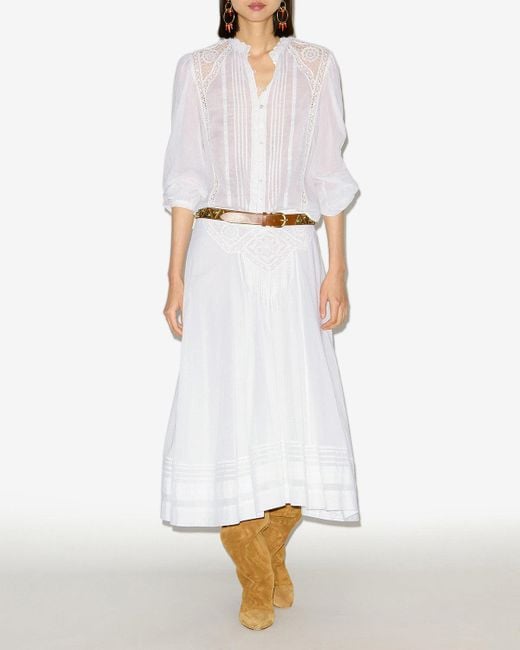Isabel Marant White Greicy Blouse