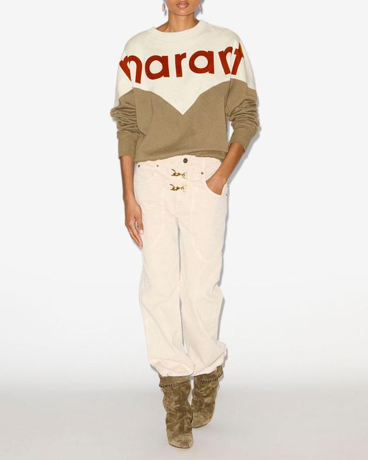 Isabel Marant White Brinley Pants