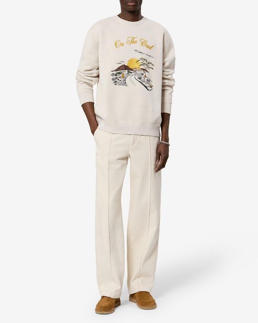Isabel Marant White Mikoy Sweatshirt for men