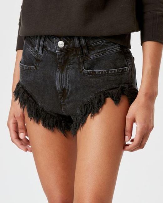 Isabel Marant Black Eneidao Shorts