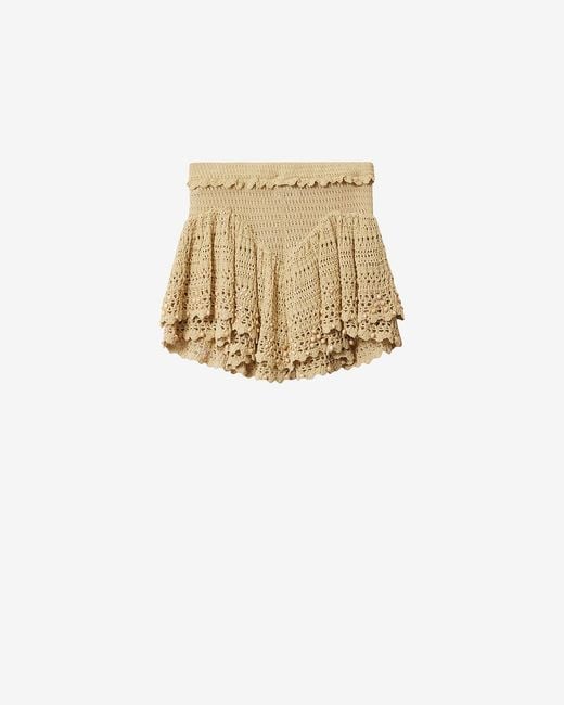 Isabel Marant White Olzea Shorts
