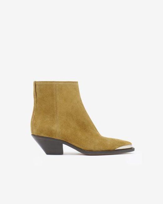Isabel Marant White Adnae Low Boots
