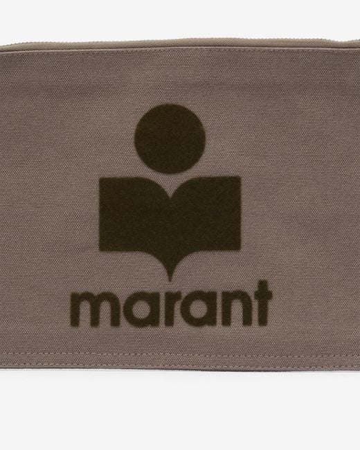 Isabel Marant Brown Netia Velvet Clutch